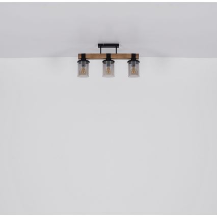 Brilagi - Lámpara de techo de superficie VISTA 3xE27/60W/230V roble