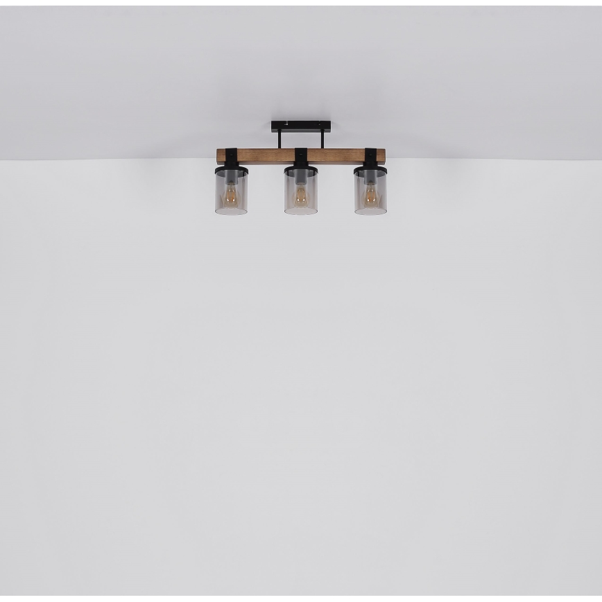 Brilagi - Lámpara de techo de superficie VISTA 3xE27/60W/230V roble