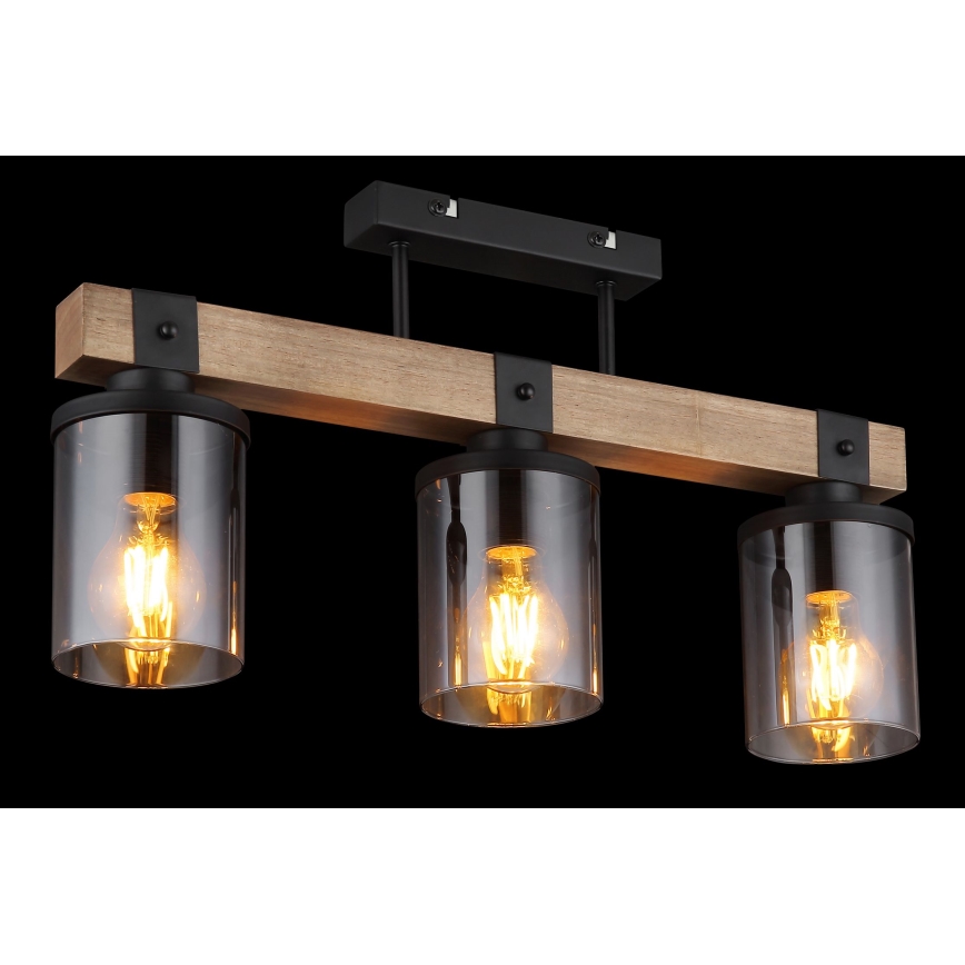 Brilagi - Lámpara de techo de superficie VISTA 3xE27/60W/230V roble