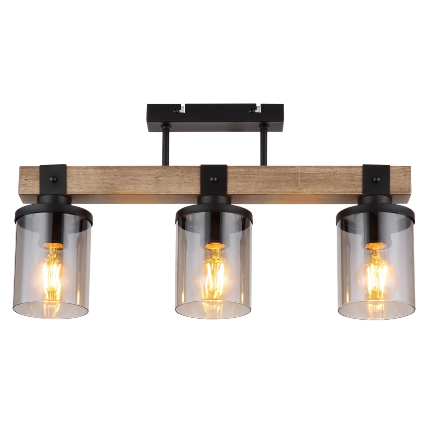 Brilagi - Lámpara de techo de superficie VISTA 3xE27/60W/230V roble