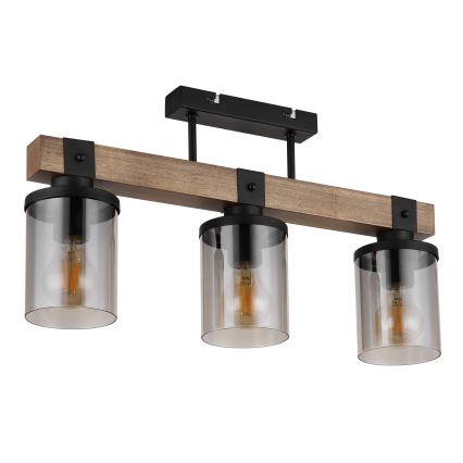 Brilagi - Lámpara de techo de superficie VISTA 3xE27/60W/230V roble