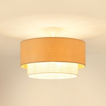 Brilagi - Lámpara de techo empotrada ARIZONA BOHO 1xE27/15W/230V diámetro 45 cm beige