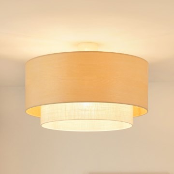 Brilagi - Lámpara de techo empotrada ARIZONA BOHO 1xE27/15W/230V diámetro 60 cm beige