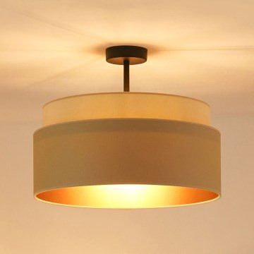 Brilagi - Lámpara de techo empotrada OREGON VEGE 1xE27/15W/230V diámetro 45 cm beige