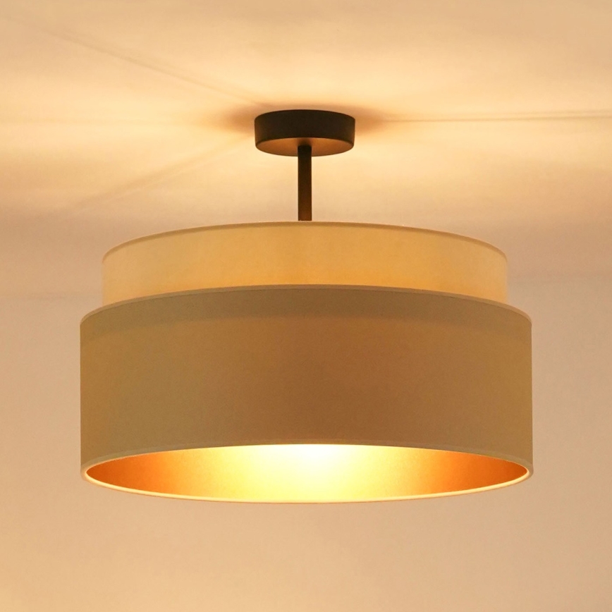 Brilagi - Lámpara de techo empotrada OREGON VEGE 1xE27/15W/230V diámetro 45 cm beige