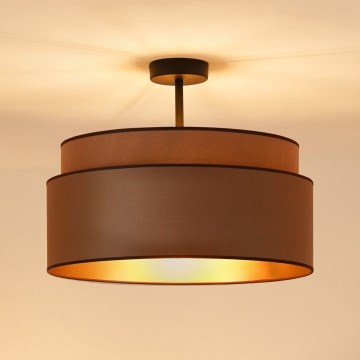Brilagi - Lámpara de techo empotrada OREGON VEGE 1xE27/15W/230V diámetro 45 cm marrón