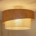 Brilagi - Lámpara de techo empotrada SHINE 1xE27/15W/230V Ø 50 cm beige/crema