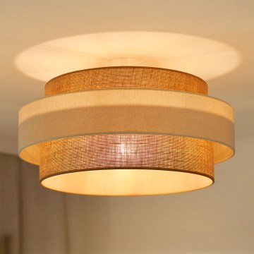 Brilagi - Lámpara de techo empotrada SPACE LIGHT 1xE27/15W/230V Ø 50 cm beige/crema