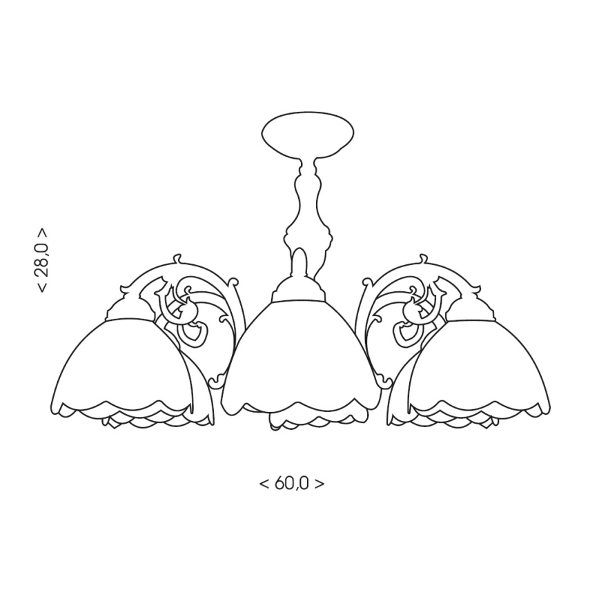 Brilagi - Lámpara de techo estilo Tiffany con vitral JUNGLE, 6xE27/60W/230V, diámetro 60 cm