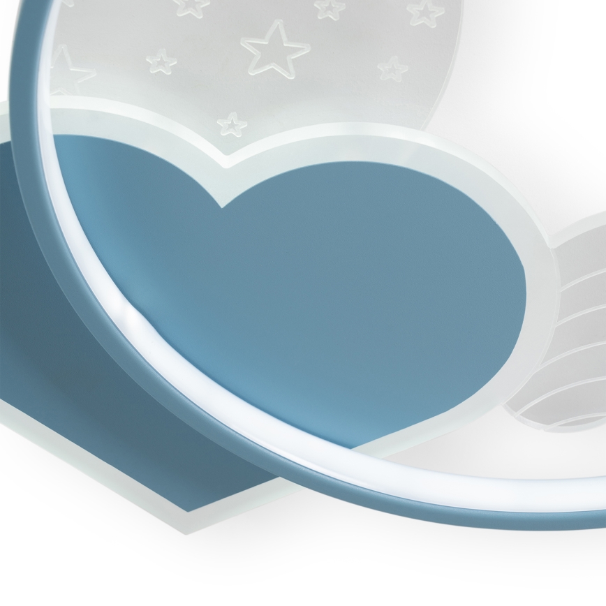 Brilagi - Lámpara de techo infantil LED LOVE LED/48W/230V 3000/4500/6000K azul
