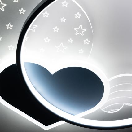 Brilagi - Lámpara de techo infantil LED LOVE LED/48W/230V 3000/4500/6000K azul