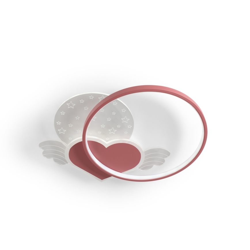 Brilagi - Lámpara de techo infantil LED LOVE LED/48W/230V 3000/4500/6000K rosa