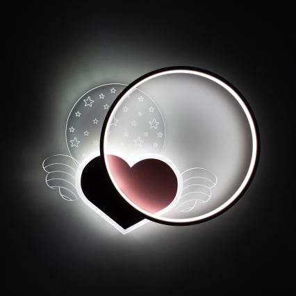 Brilagi - Lámpara de techo infantil LED LOVE LED/48W/230V 3000/4500/6000K rosa