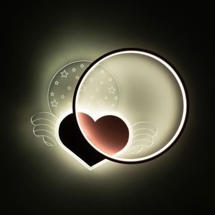 Brilagi - Lámpara de techo infantil LED LOVE LED/48W/230V 3000/4500/6000K rosa