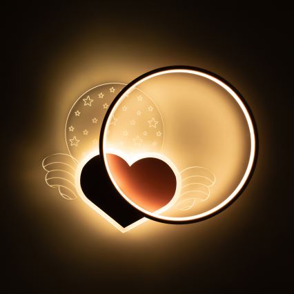 Brilagi - Lámpara de techo infantil LED LOVE LED/48W/230V 3000/4500/6000K rosa