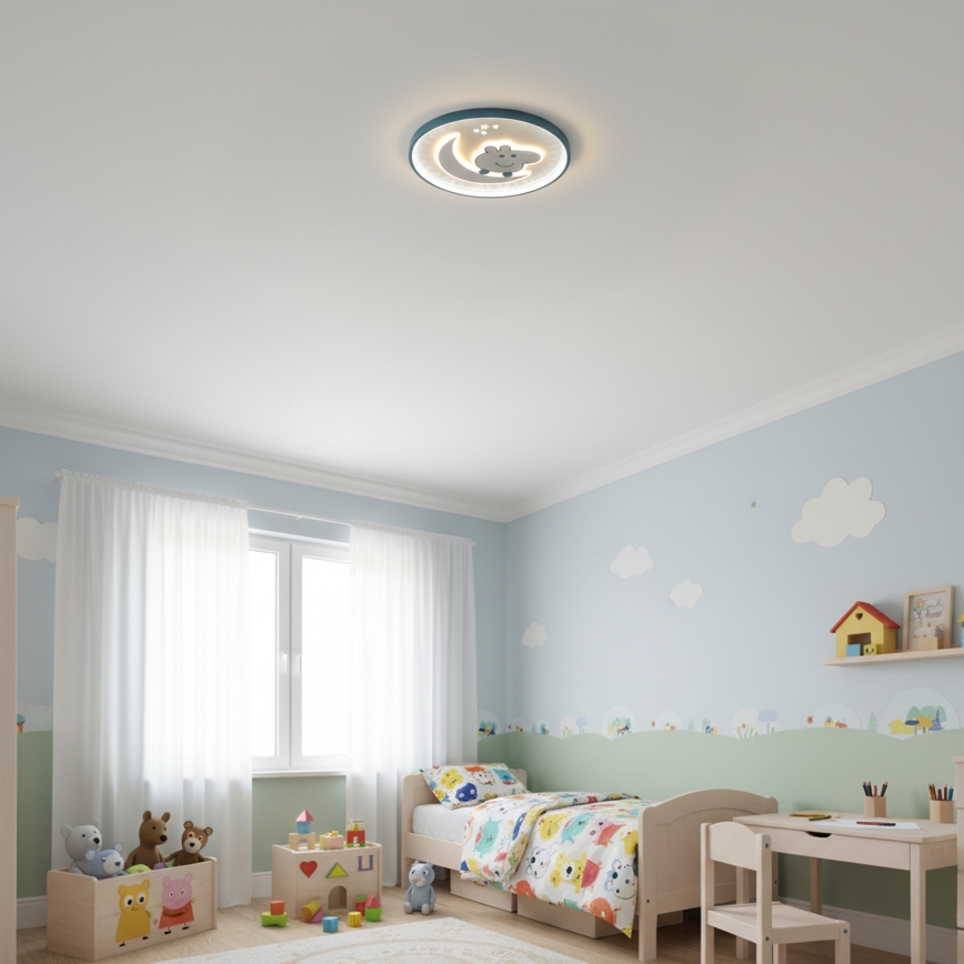 Brilagi - Plafón LED infantil PIGGY LED/70W/230V 3000/4500/6000K diámetro 45 cm