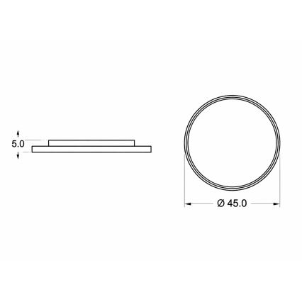 Brilagi - Plafón LED infantil PIGGY LED/70W/230V 3000/4500/6000K diámetro 45 cm