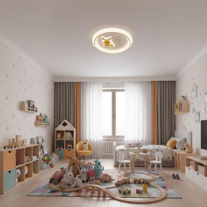 Brilagi - Luminaria de techo infantil THUNDER LED/90W/230V 3000/4500/6000K diámetro 50 cm