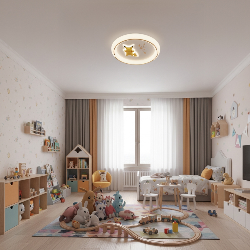 Brilagi - Luminaria de techo infantil THUNDER LED/90W/230V 3000/4500/6000K diámetro 50 cm