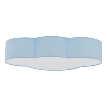 Brilagi - Lámpara de techo infantil NIMBUS 4xE27/15W/230V 46x63 cm azul