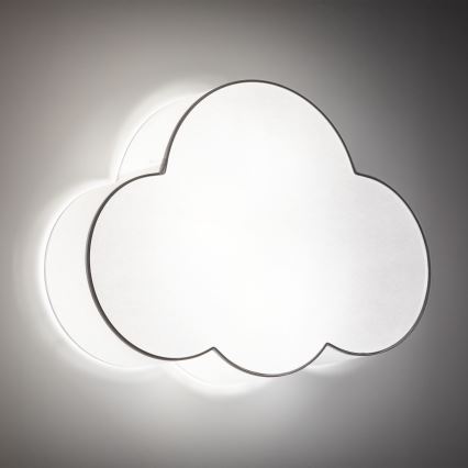 Brilagi - Lámpara de techo infantil NIMBUS 4xE27/15W/230V 46x63 cm blanca