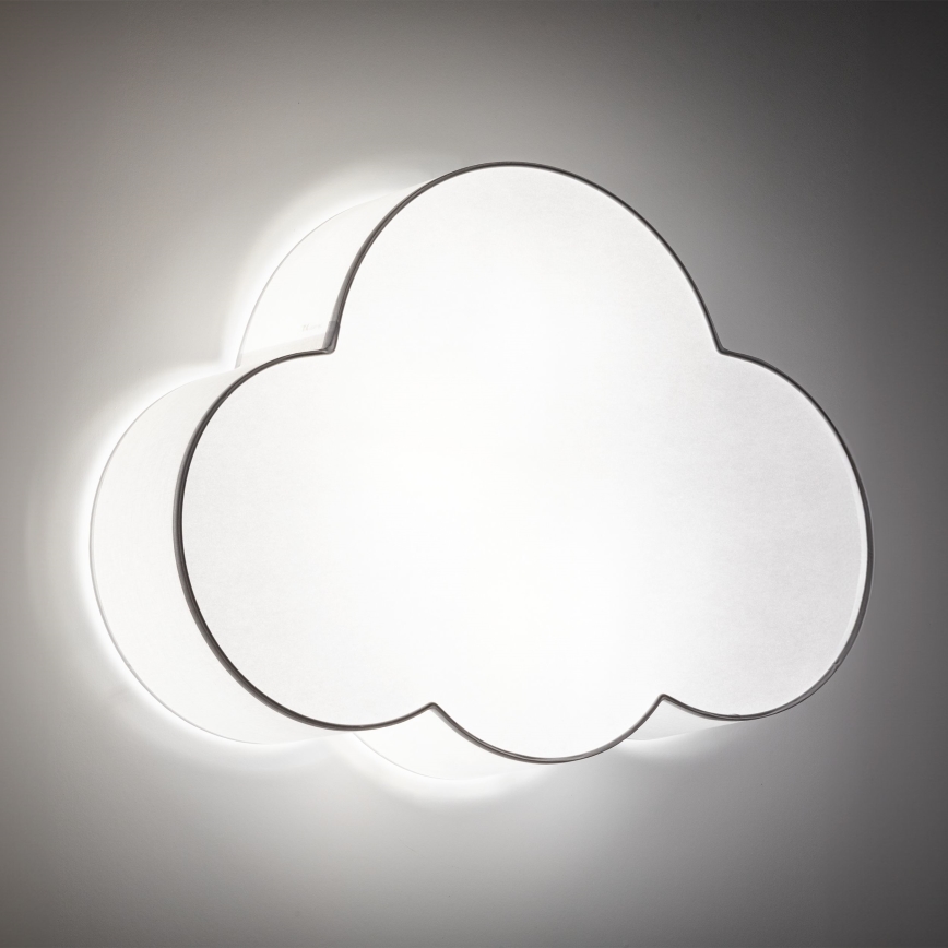 Brilagi - Lámpara de techo infantil NIMBUS 4xE27/15W/230V 46x63 cm blanca