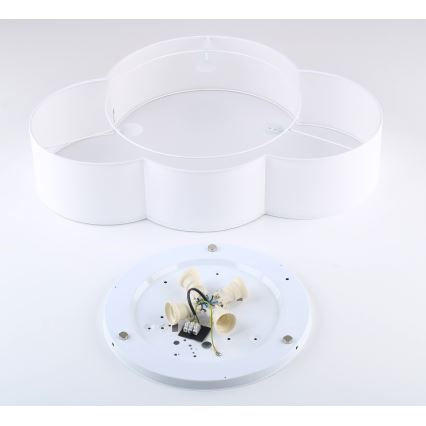 Brilagi - Lámpara de techo infantil NIMBUS 4xE27/15W/230V 46x63 cm blanca