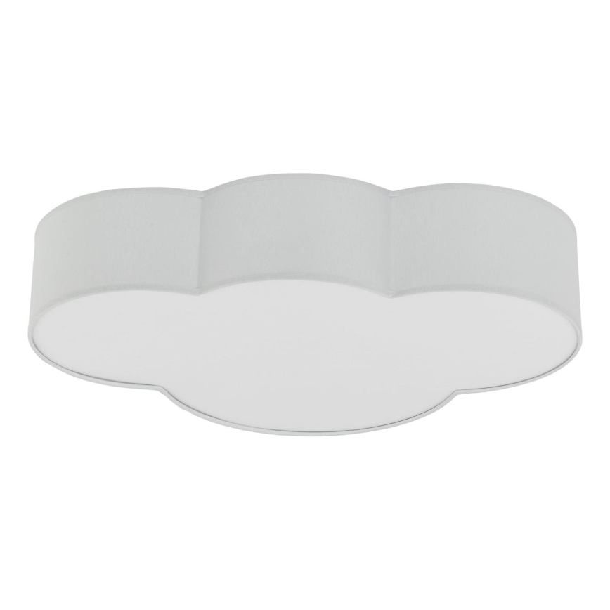 Brilagi - Lámpara de techo infantil NIMBUS 4xE27/15W/230V 46x63 cm gris