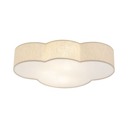 Brilagi - Lámpara de techo infantil NIMBUS LINEN 4xE27/15W/230V 46x63 cm beige
