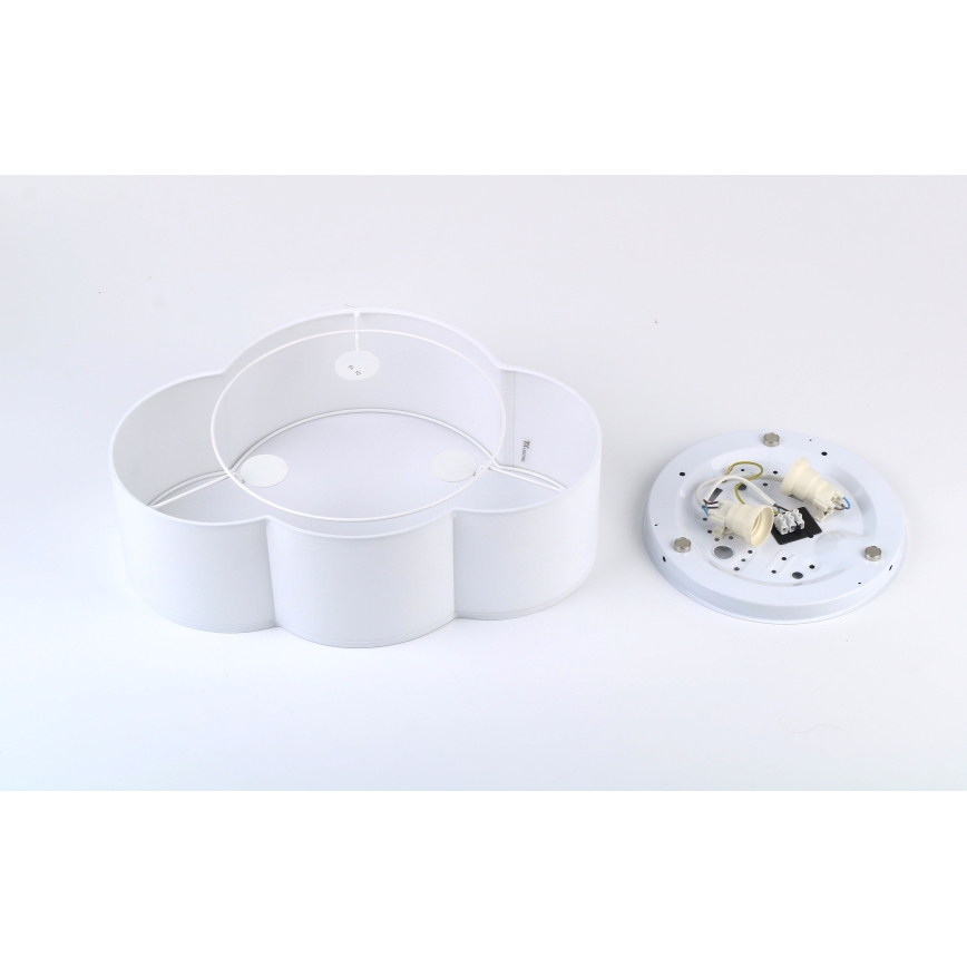 Brilagi - Lámpara de techo infantil NIMBUS MINI 2xE27/15W/230V 31x43 cm blanca