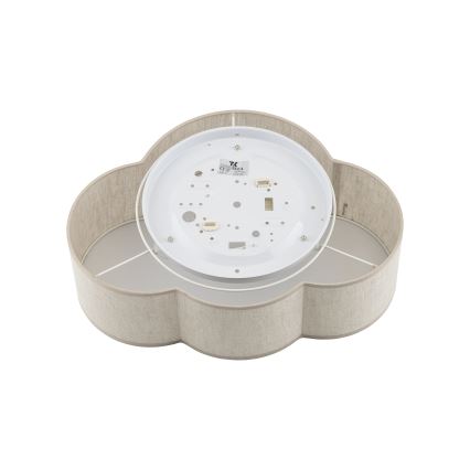 Brilagi - Lámpara de techo infantil NIMBUS MINI LINEN 2xE27/15W/230V 31x43 cm beige