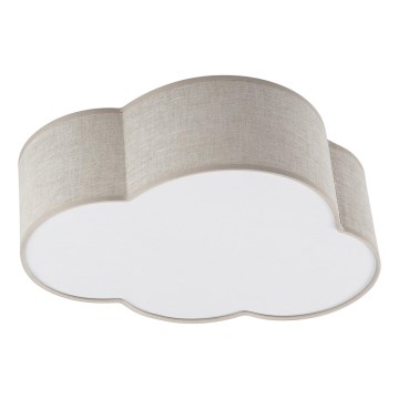 Brilagi - Lámpara de techo infantil NIMBUS MINI LINEN 2xE27/15W/230V 31x43 cm beige