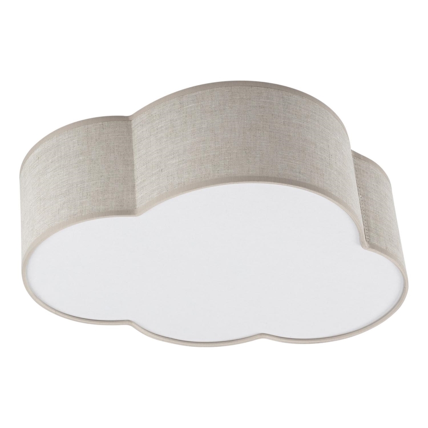 Brilagi - Lámpara de techo infantil NIMBUS MINI LINEN 2xE27/15W/230V 31x43 cm beige
