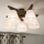 Brilagi - Lámpara de techo LED ANTHONY de superficie 5xE14/40W/230V roble nogal/blanco