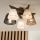 Brilagi - Lámpara de techo LED ANTHONY de superficie 5xE14/40W/230V roble nogal