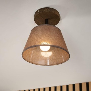 Brilagi - Lámpara de techo LED ANTHONY empotrada 1xE14/60W/230V roble nogal/marrón
