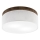 Brilagi - Lámpara de techo LED BELLADONNA 2xE27/15W/230V diámetro 40 cm blanco/roble nogal