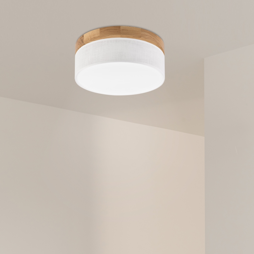 Brilagi - Lámpara de techo LED BELLADONNA LED/20W/230V Ø 30 cm blanca / roble