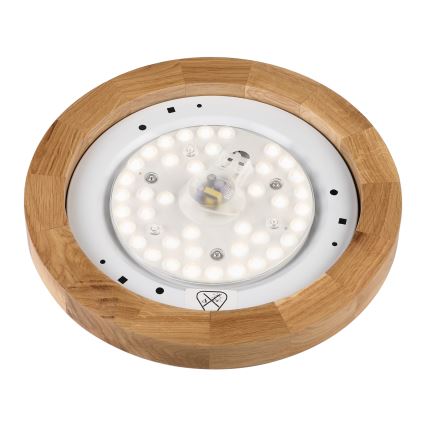Brilagi - Lámpara de techo LED BELLADONNA LED/20W/230V Ø 30 cm blanca / roble