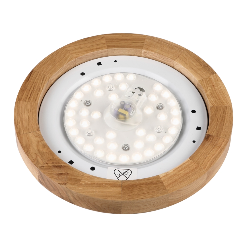 Brilagi - Lámpara de techo LED BELLADONNA LED/20W/230V Ø 30 cm blanca / roble