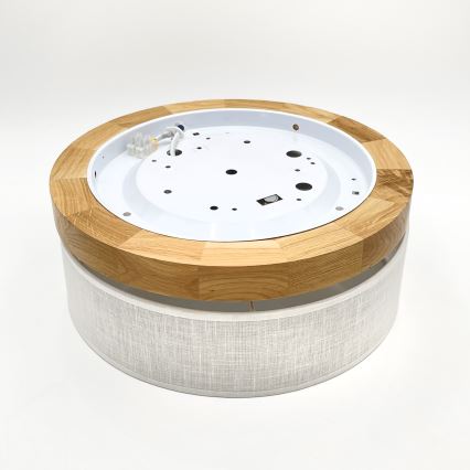 Brilagi - Lámpara de techo LED BELLADONNA LED/20W/230V Ø 30 cm blanca / roble