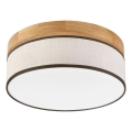 Brilagi - Lámpara de techo LED BELLADONNA LED/20W/230V Ø 30 cm crema/roble