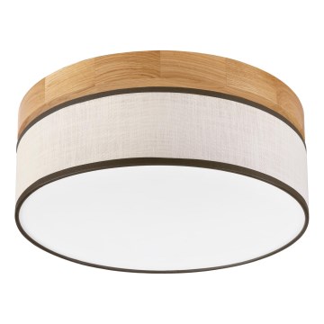 Brilagi - Lámpara de techo LED BELLADONNA LED/20W/230V Ø 30 cm crema/roble