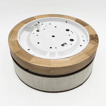 Brilagi - Lámpara de techo LED BELLADONNA LED/20W/230V Ø 30 cm crema/roble