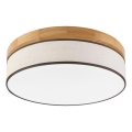 Brilagi - Lámpara de techo LED BELLADONNA LED/36W/230V diámetro 40 cm crema/roble