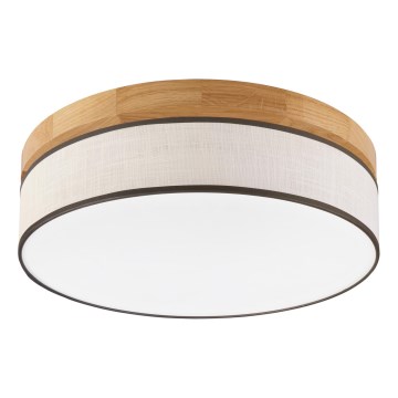 Brilagi - Lámpara de techo LED BELLADONNA LED/36W/230V diámetro 40 cm crema/roble