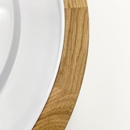 Brilagi - Lámpara de techo LED BELLADONNA LED/36W/230V diámetro 40 cm crema/roble