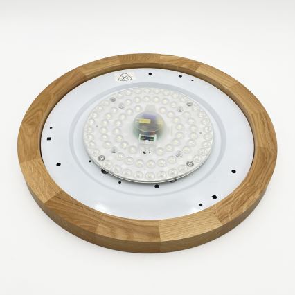 Brilagi - Lámpara de techo LED BELLADONNA LED/36W/230V diámetro 40 cm crema/roble