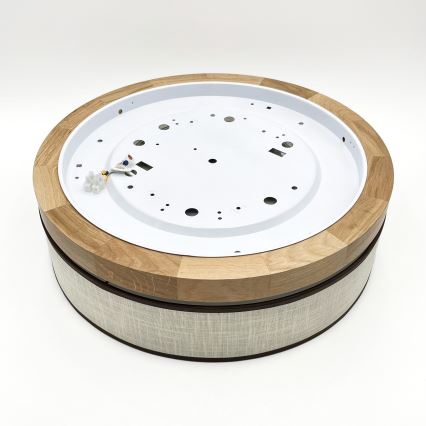 Brilagi - Lámpara de techo LED BELLADONNA LED/36W/230V diámetro 40 cm crema/roble