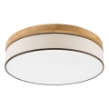 Brilagi - Lámpara de techo LED BELLADONNA LED/36W/230V diámetro 50 cm crema/roble